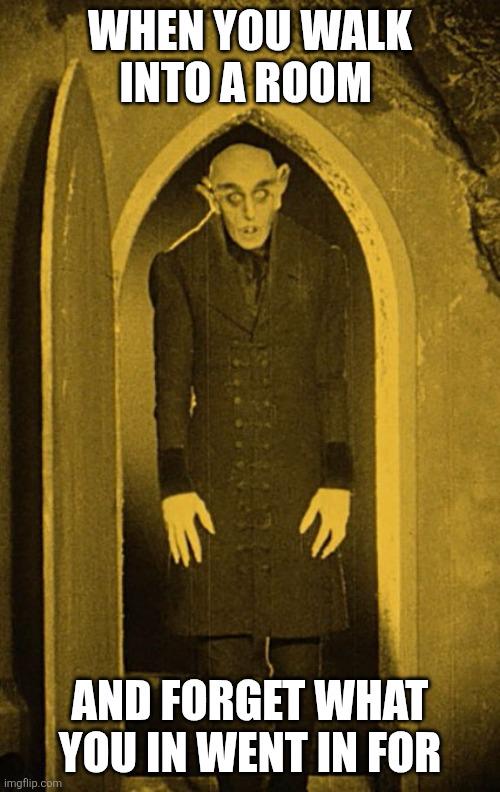 Open entering room creepy man