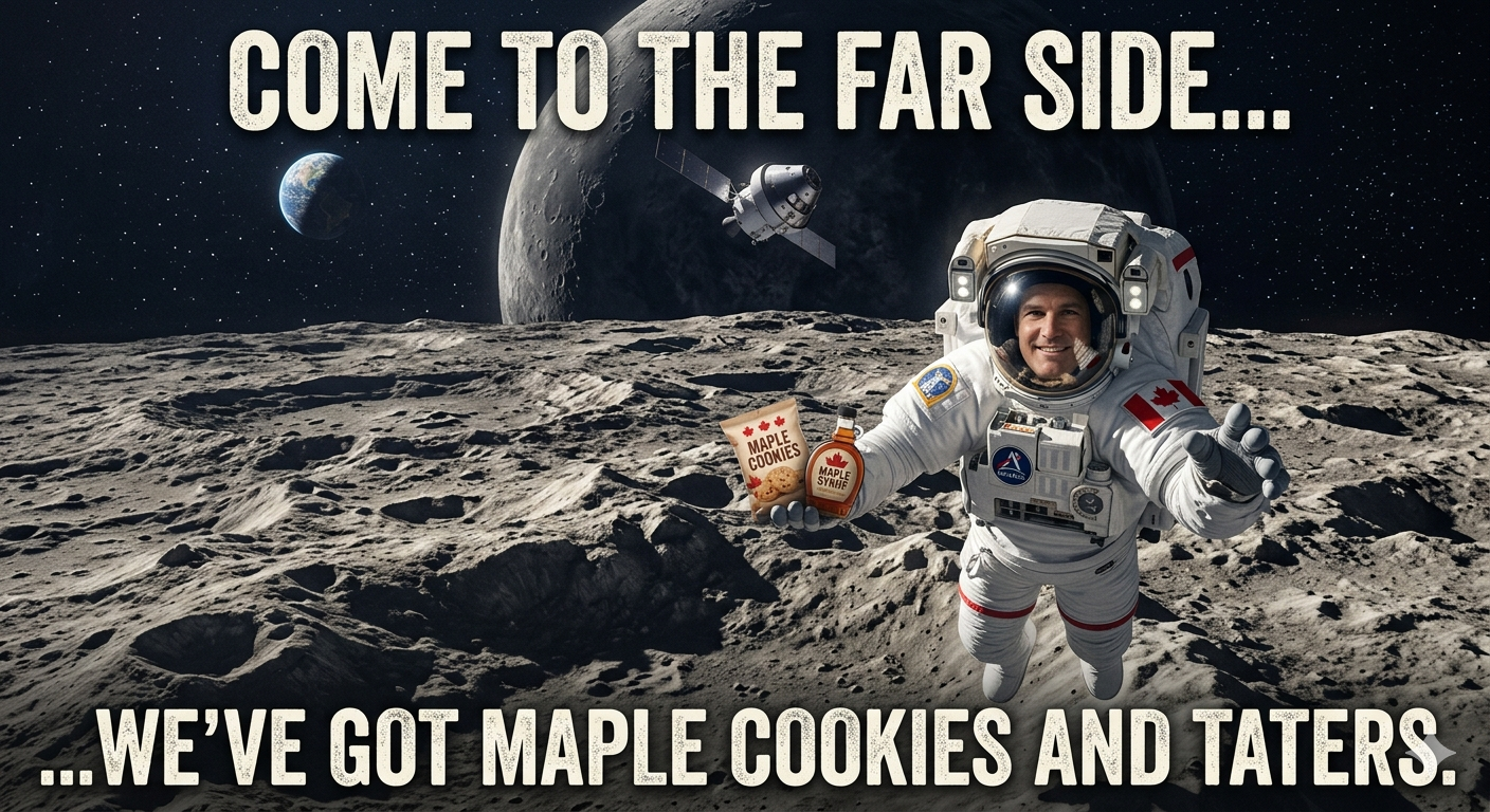 Open far side maple cookies taters