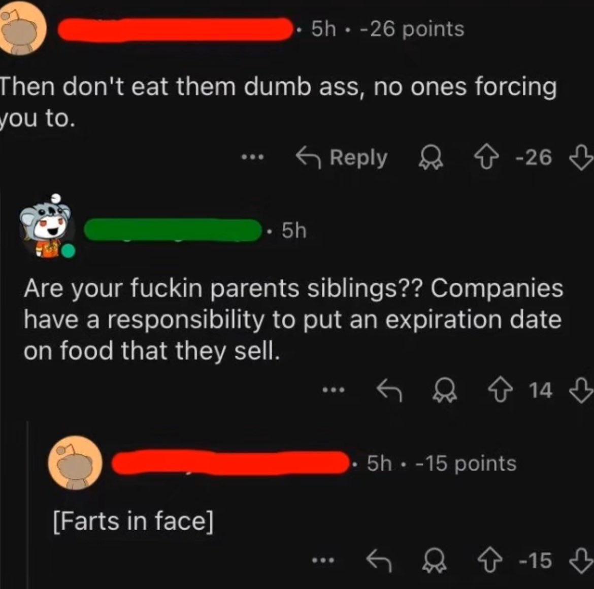 Open farts in face debate