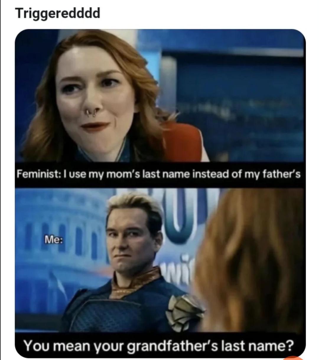 Open feminist lastname triggered