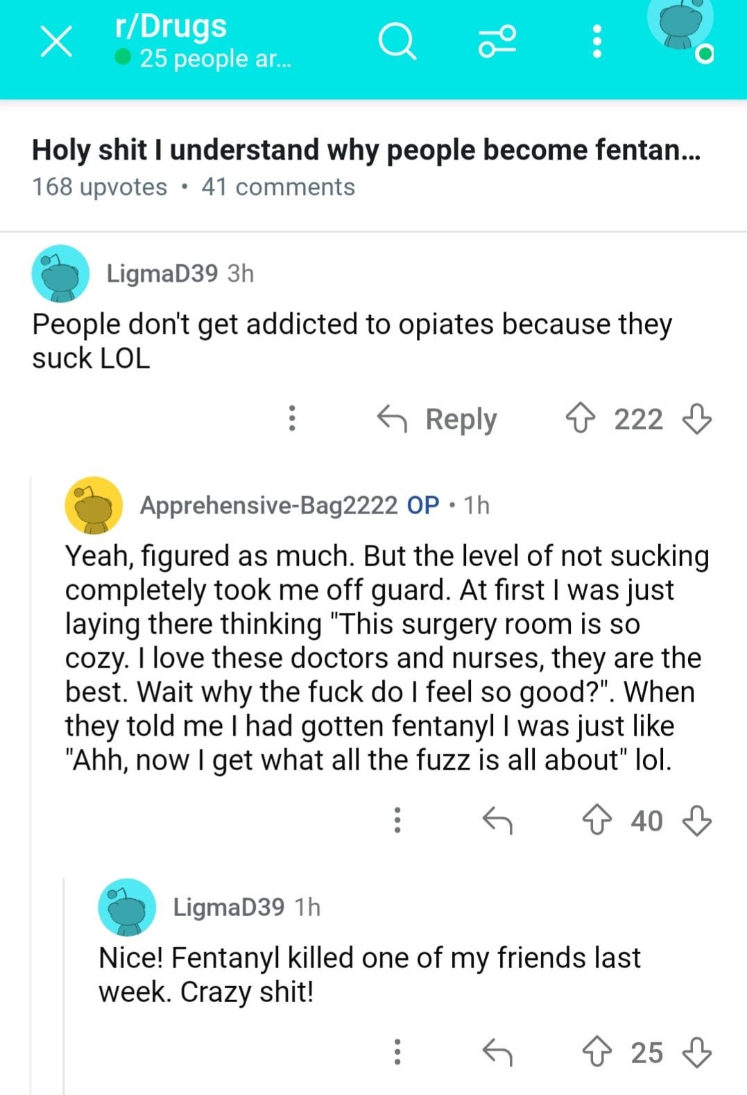 Open fentanyl overdose discussion