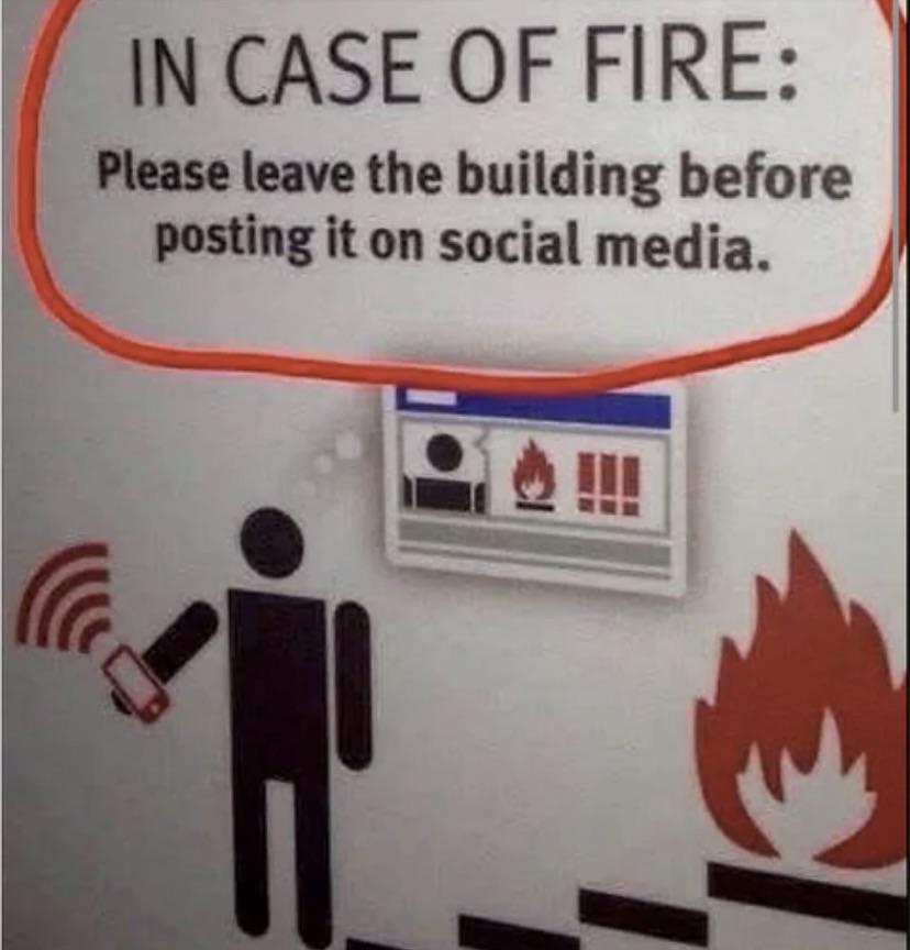 Open fire safety social media