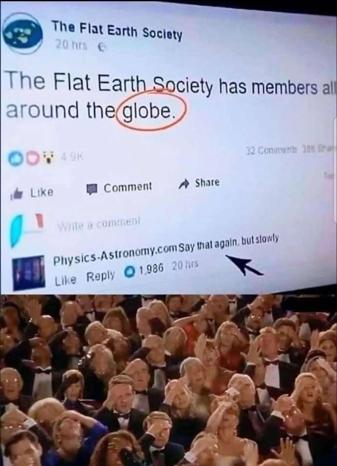 Open flat earth meeting