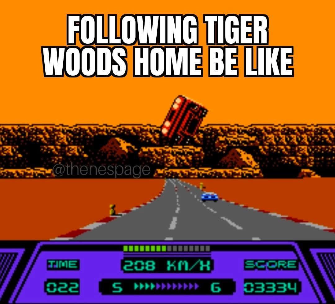 Open following tiger woods home meme