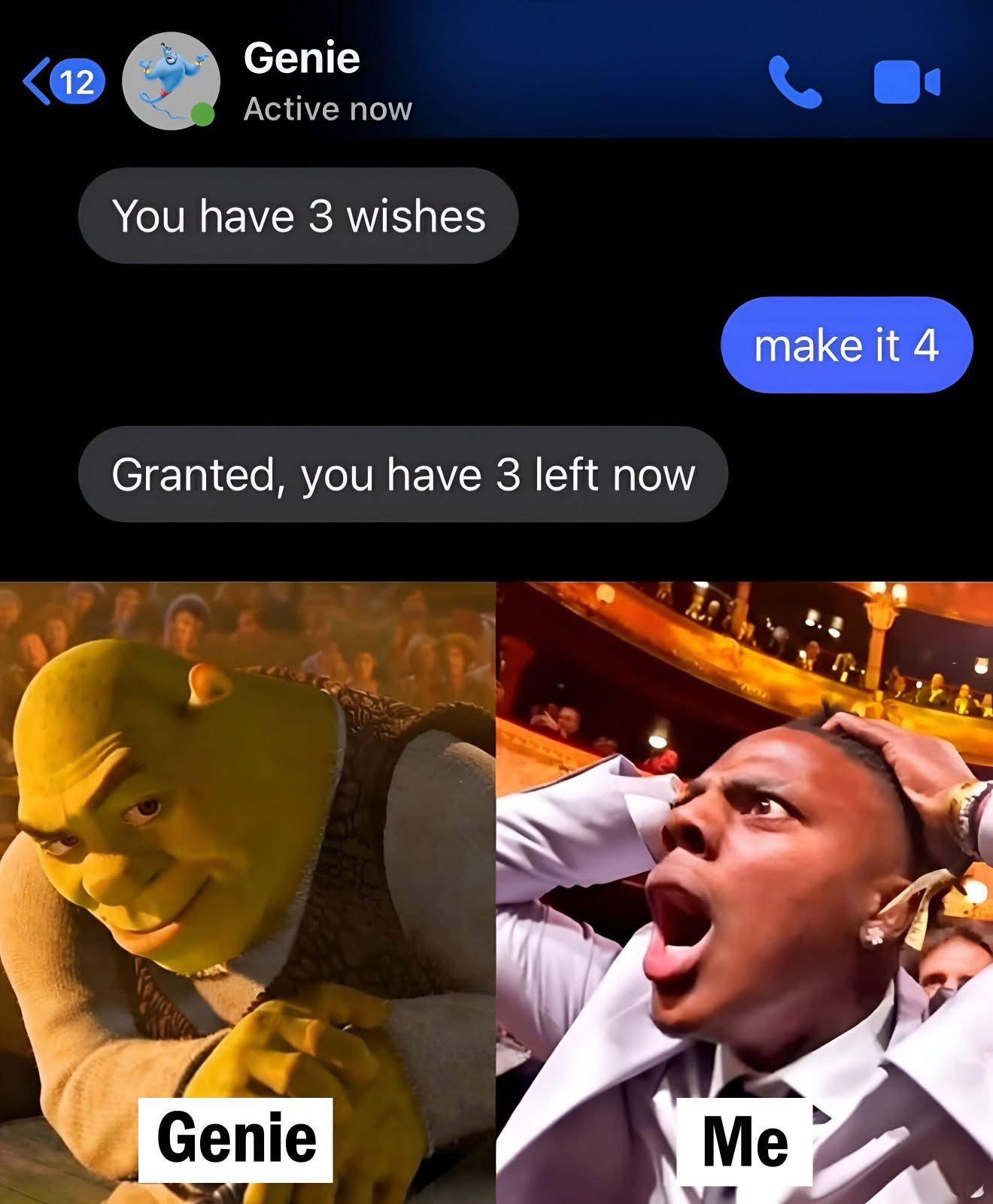 Open genie me wishes