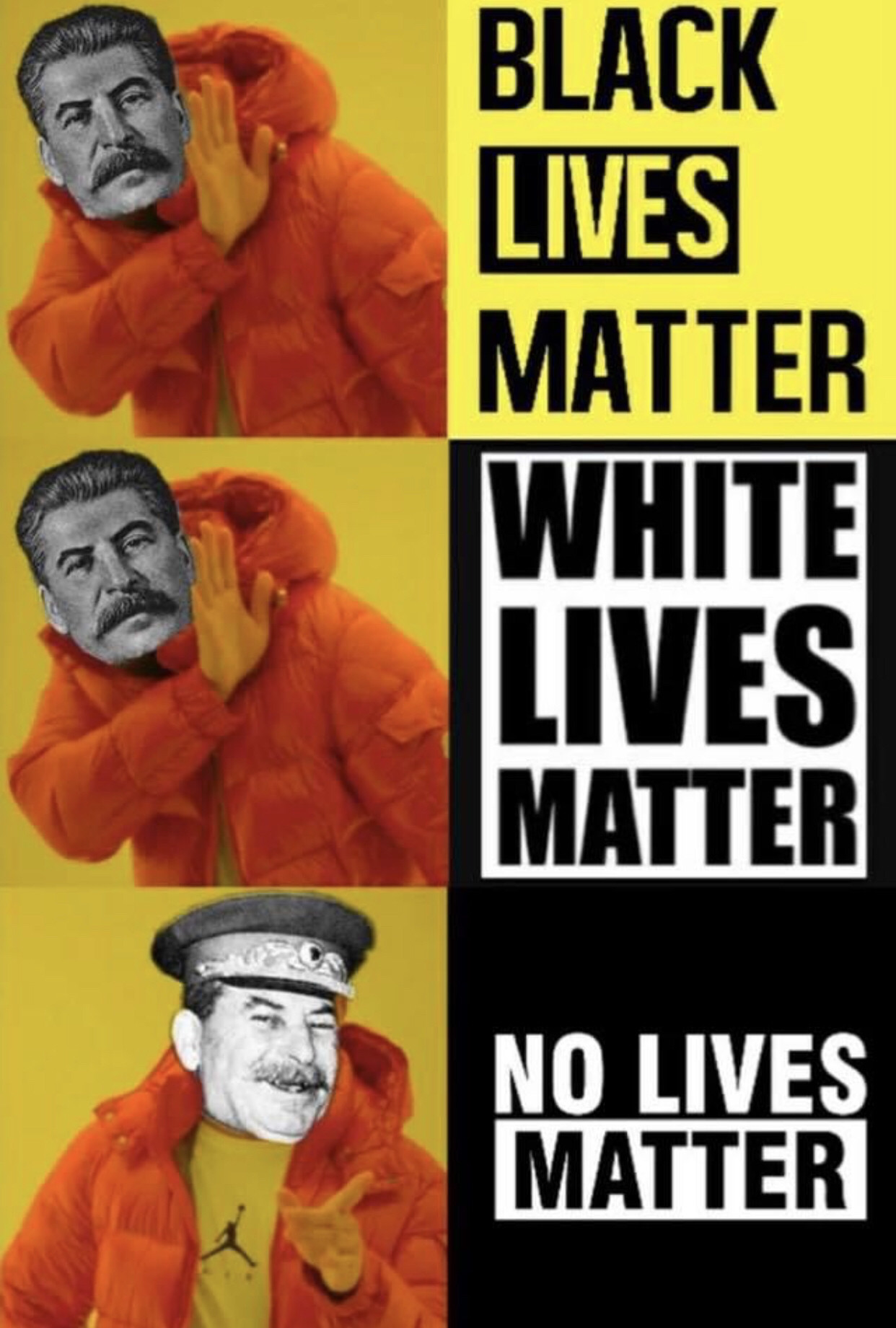 Open glorious leader protest parody