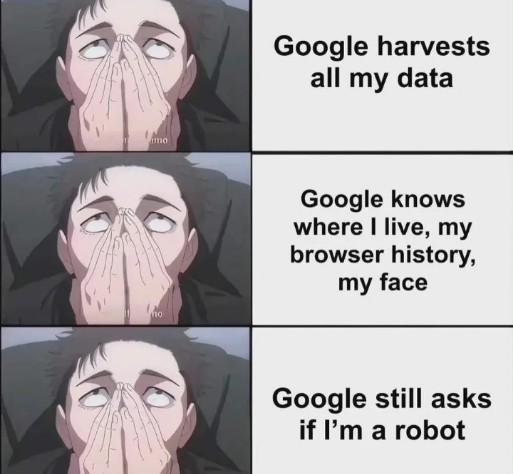 Open google data harvesting creepiness