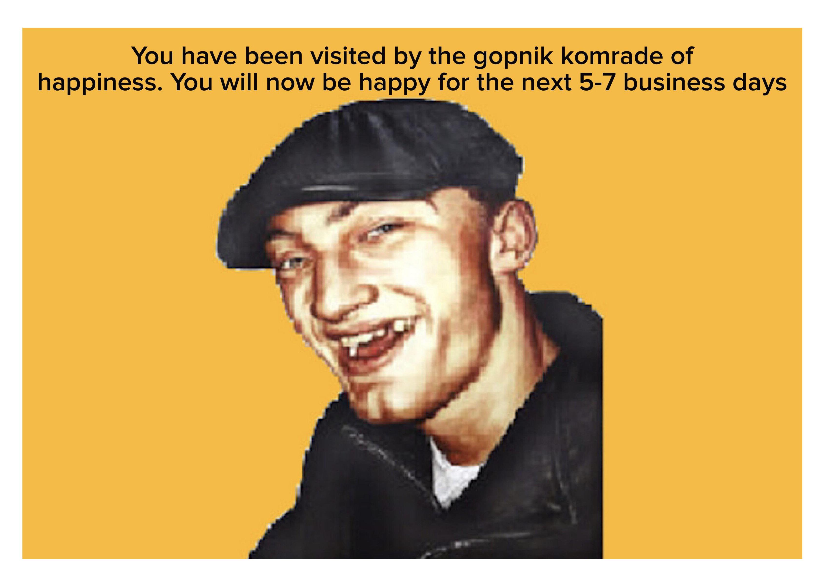 Open gopnik happiness days