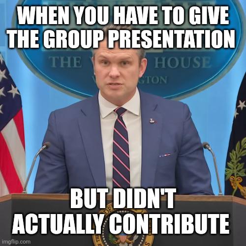 Open group presentation disappointment