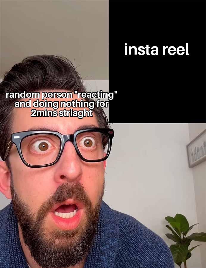Open guy reacting to reel