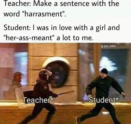 Open harassment sentence meme
