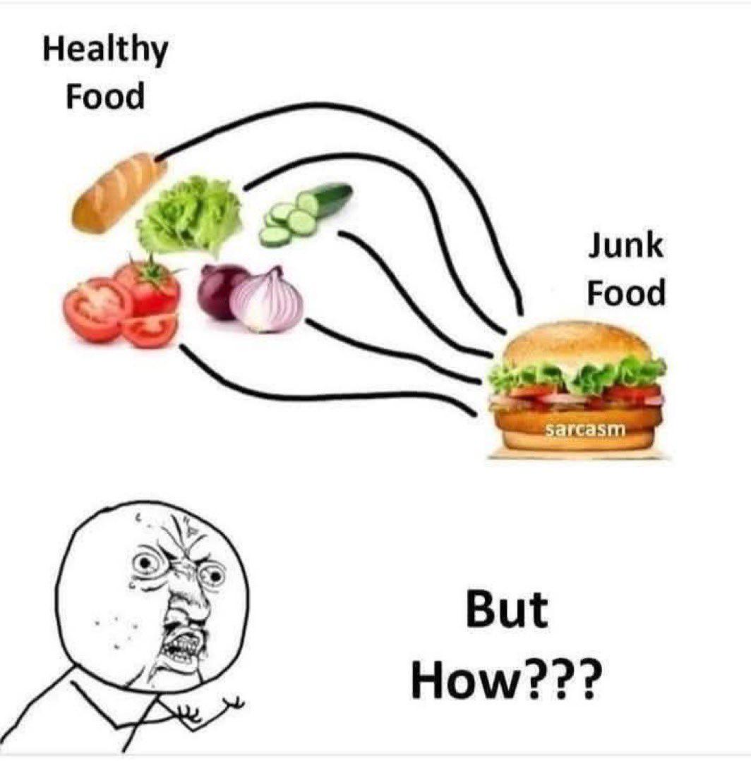 Open healthy vs junk food