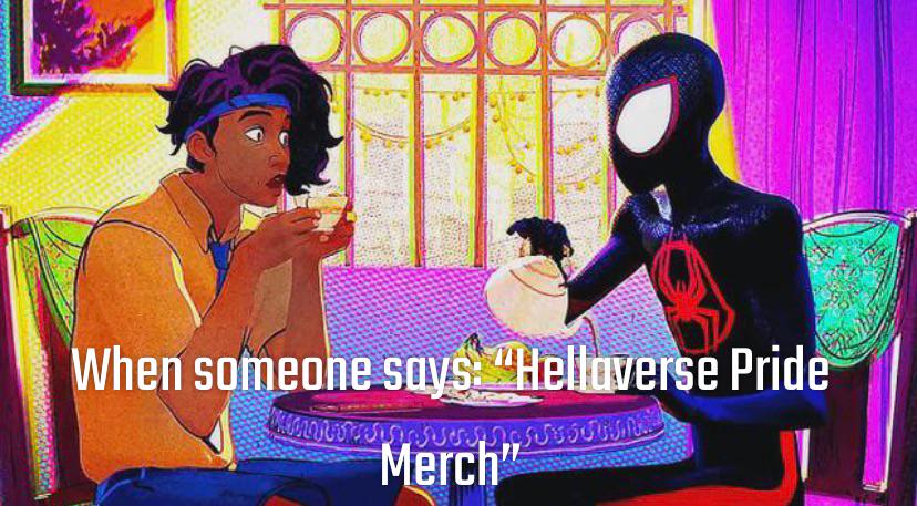 Open hellaverse pride merch goof