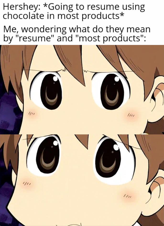 Open hershey product confusion