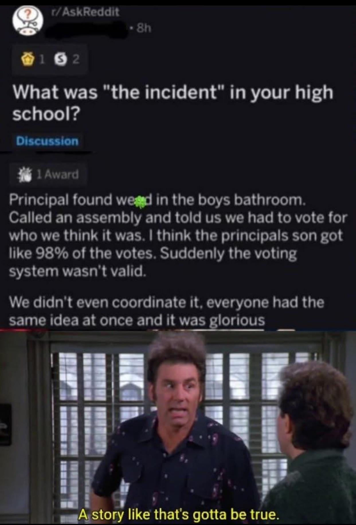 Open high school incident story