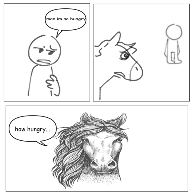 Open hungry meme sequence