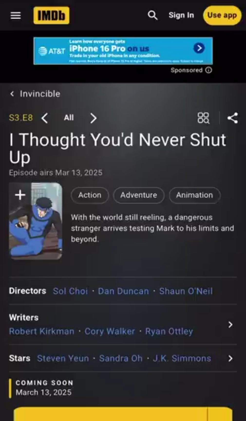 Open i thought you never shut up