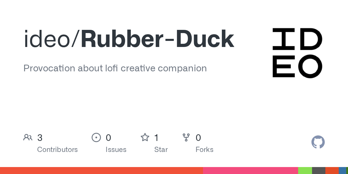 Open ideo rubber duck