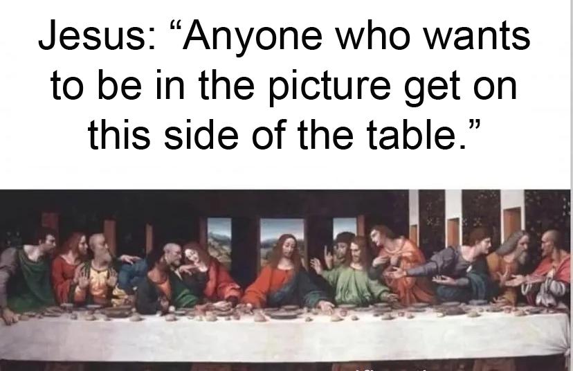 Open jesus table message