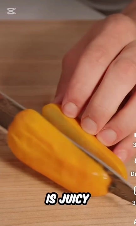 Open juicy food prep