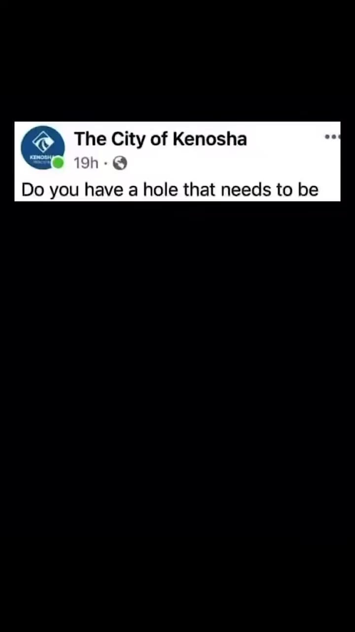Open kenosha hole meme