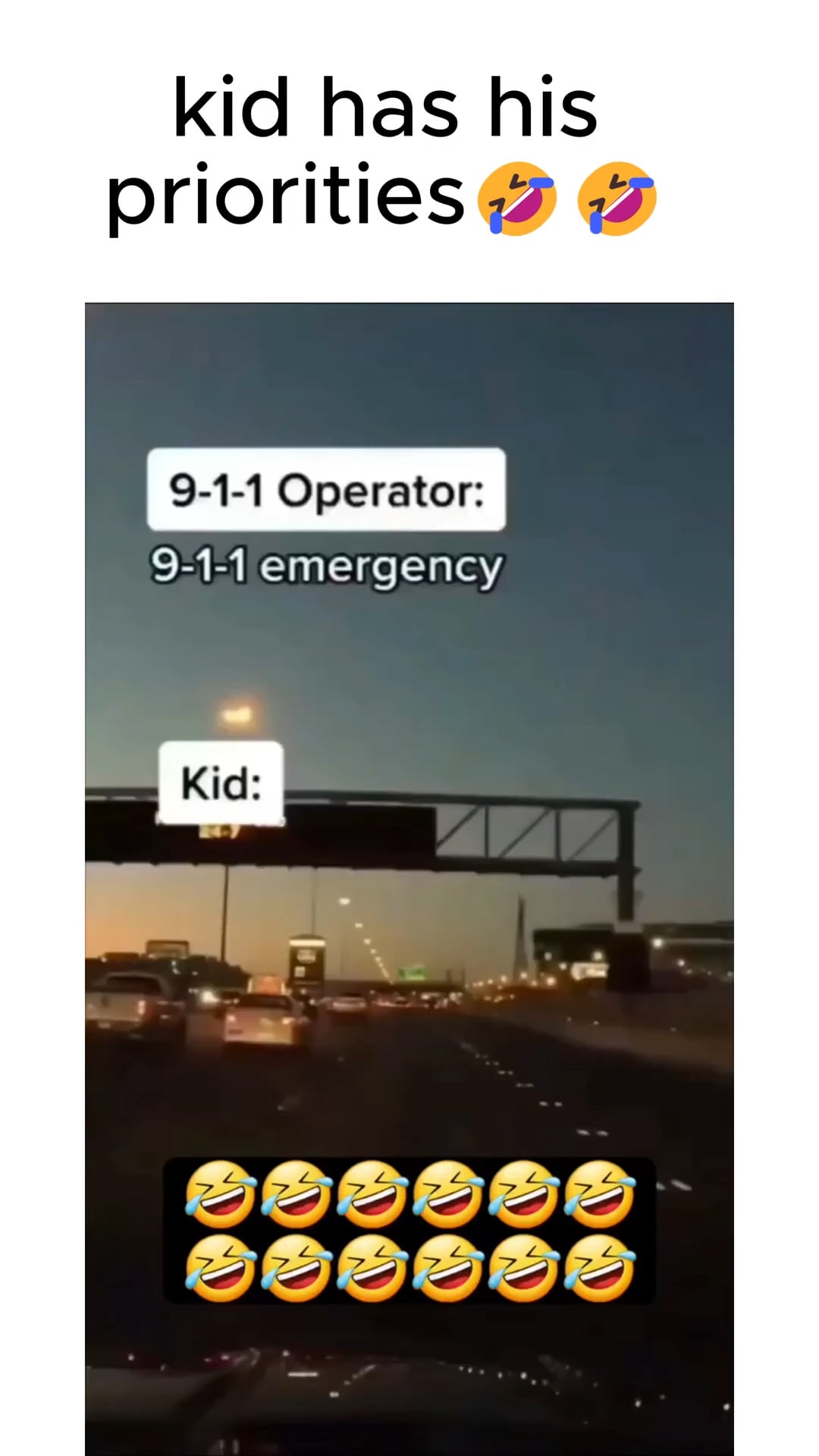 Open kid priorities meme