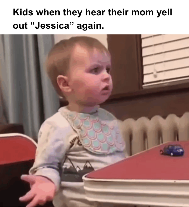 Open kids hear mom yell jessica