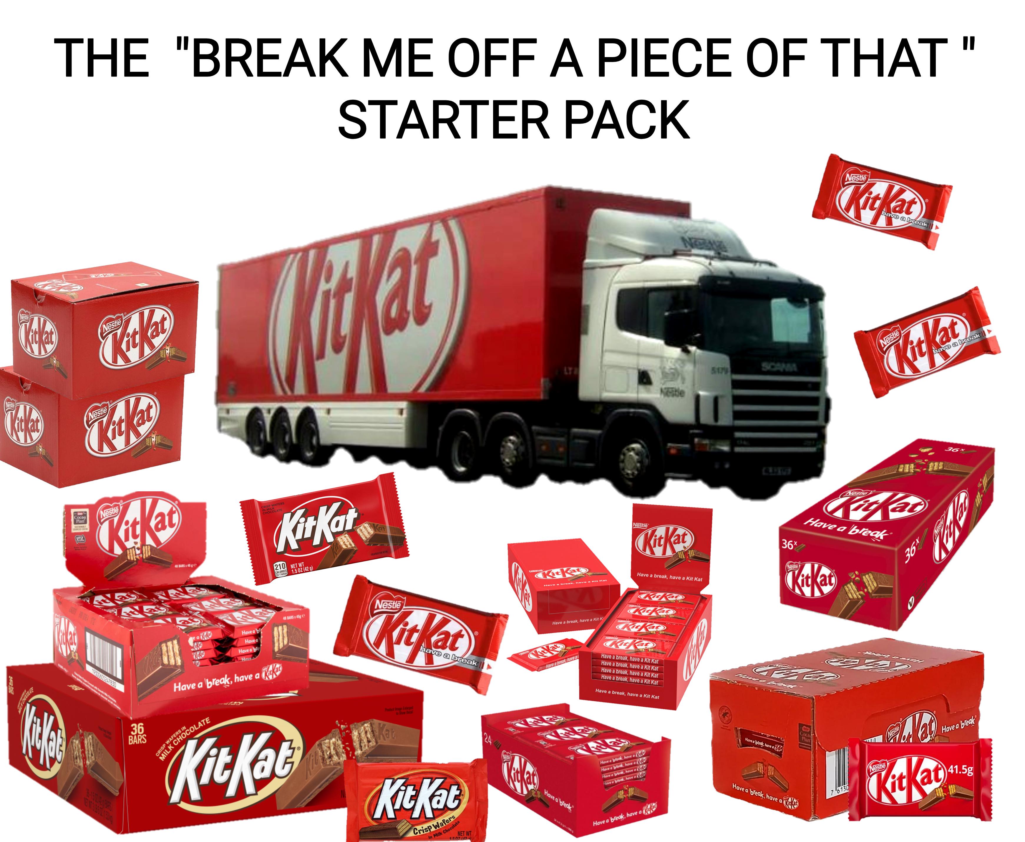 Open kit kat starter pack