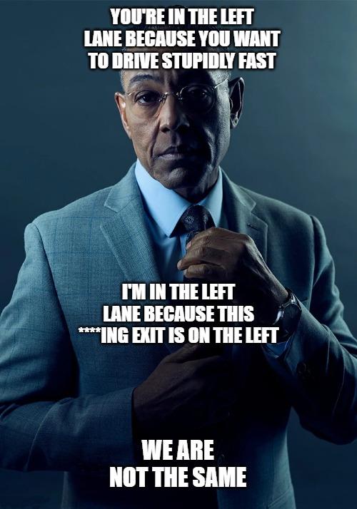 Open left lane argument