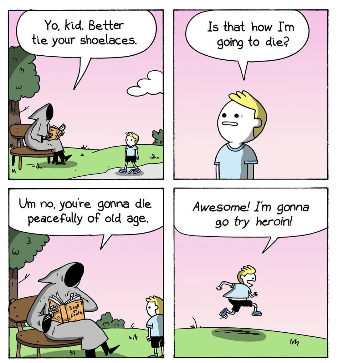 Open life advice death scenarios