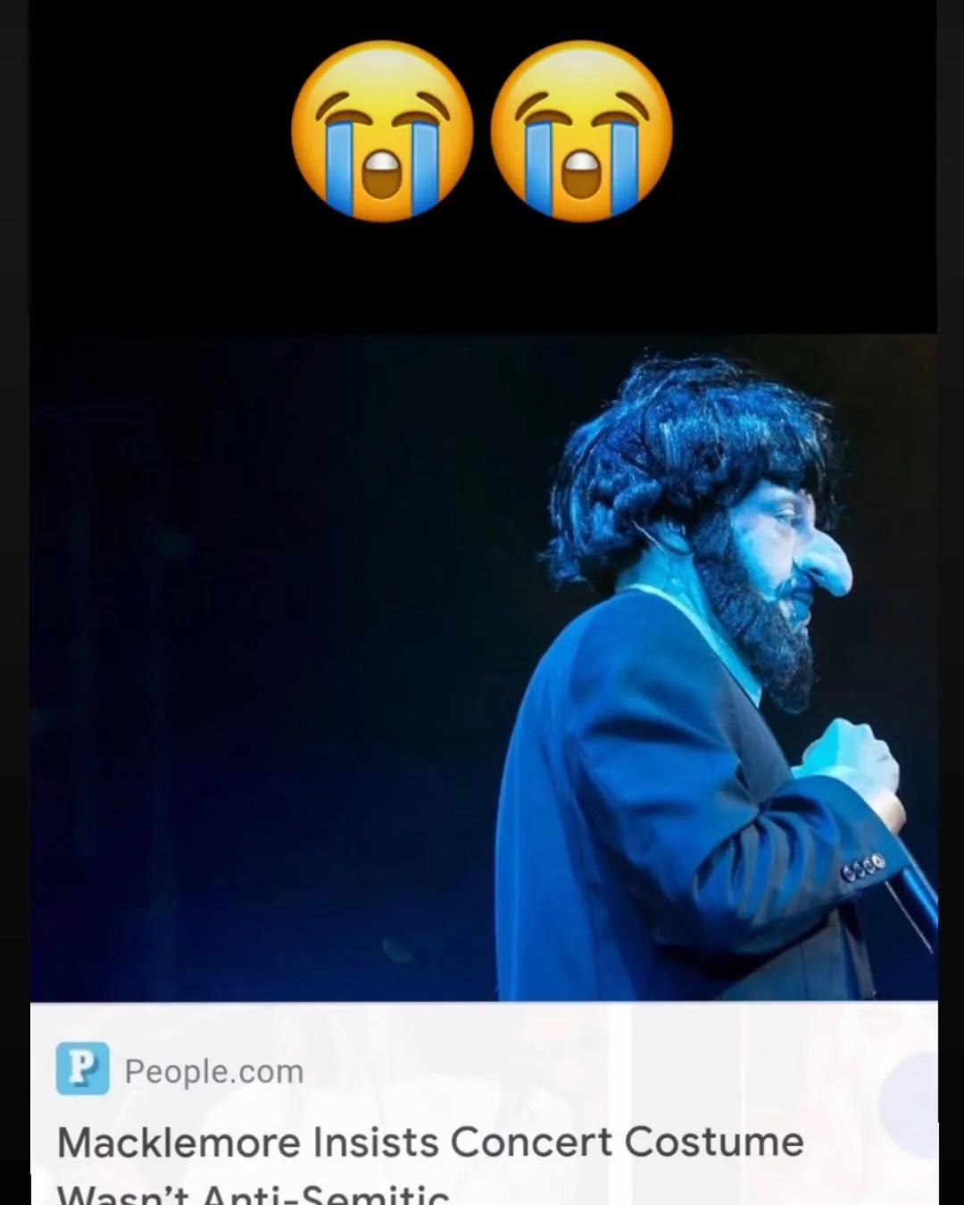 Open macklemore concert costume