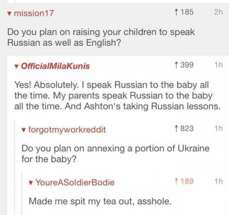 Open made me spit tea asshole