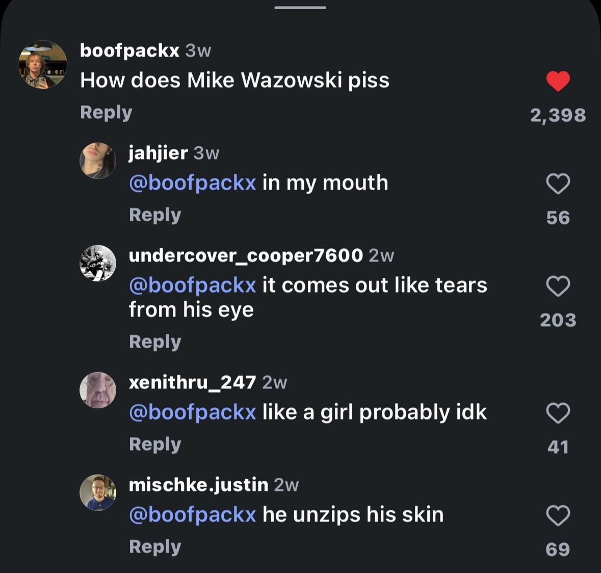 Open man pisss reactions