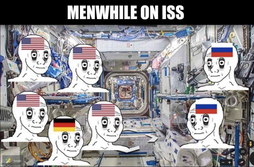 Open manwhile on iss