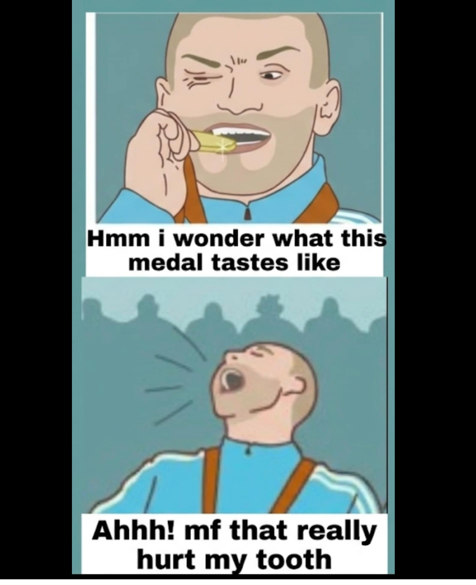 Open medal tasting reaction