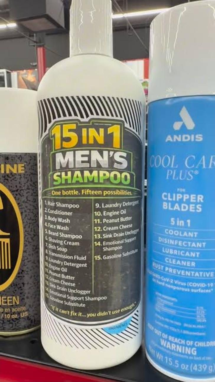 Open mens all in one shampoo