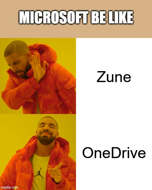 Open microsoft zune onedrive comparison