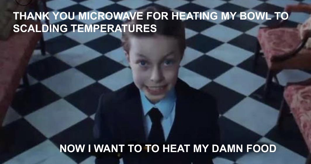 Open microwave food desire