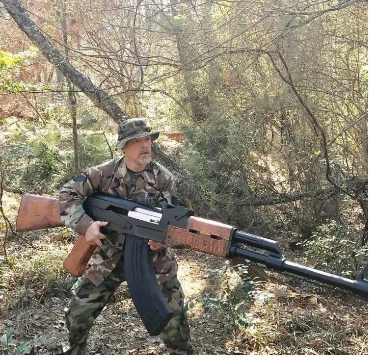 Open military weapon showcase