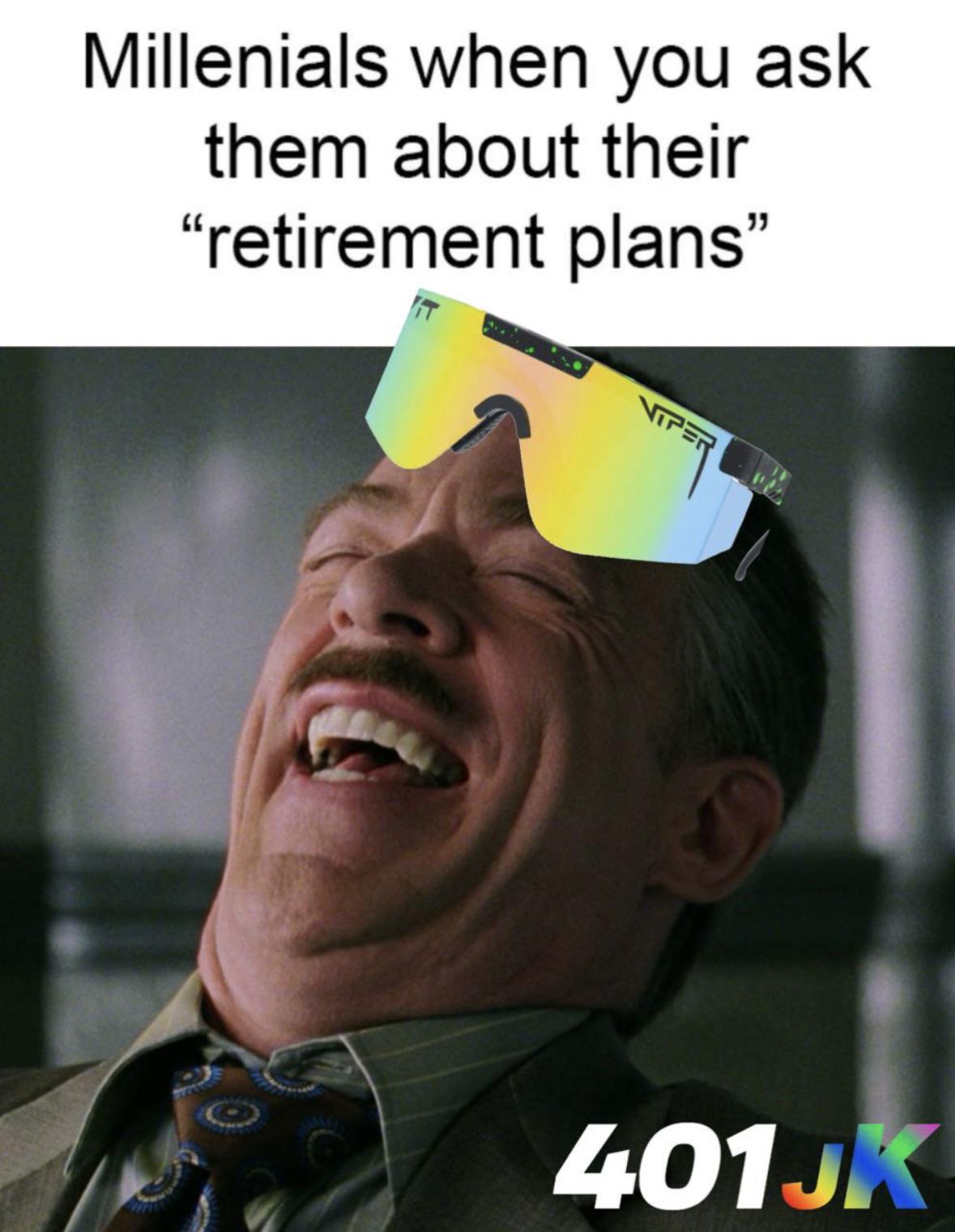Open millennials retirement plans