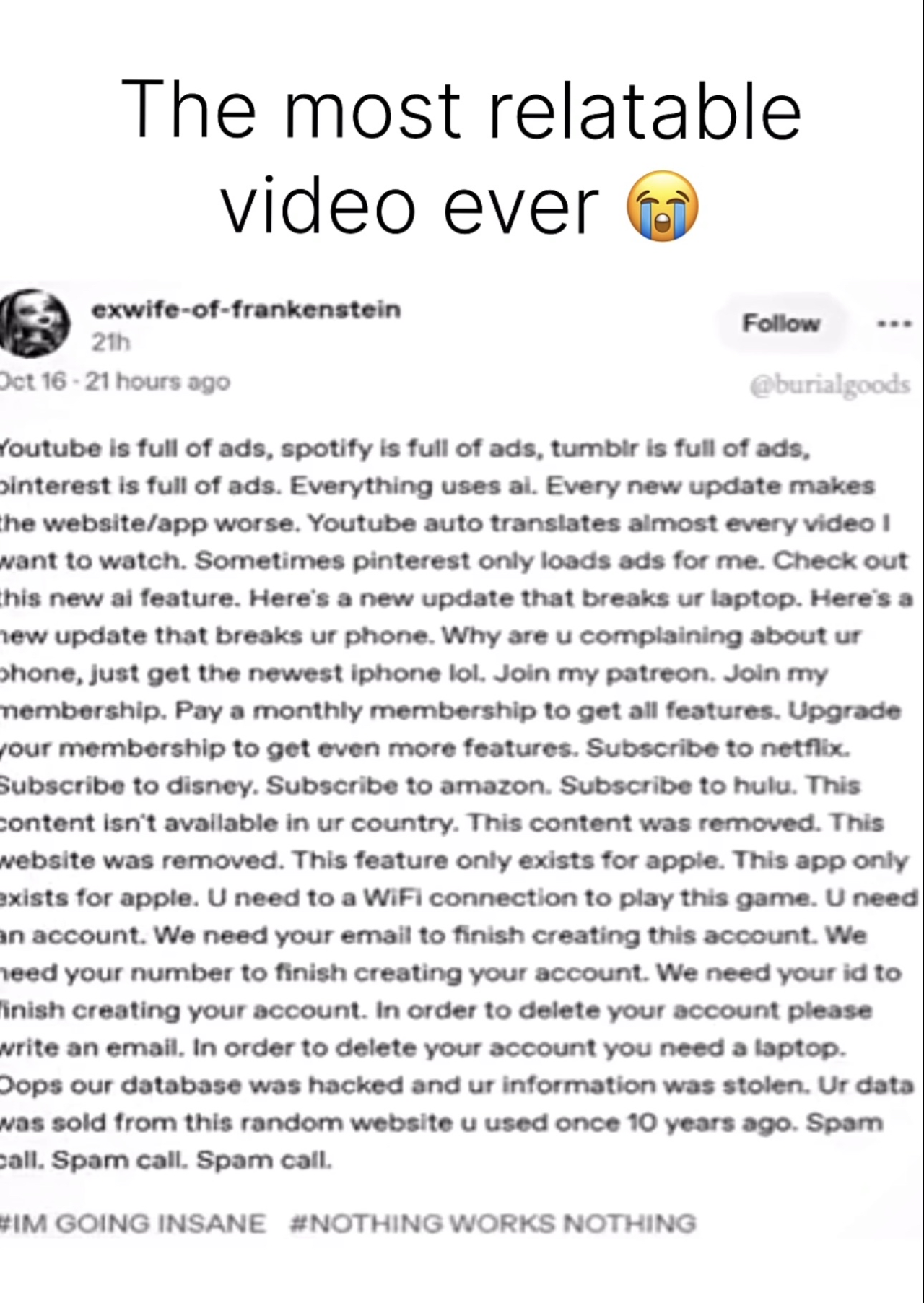 Open most relatable video