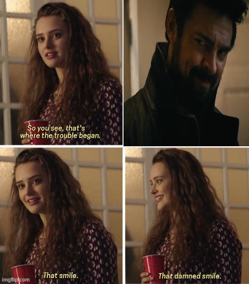 Open mystery smile scene