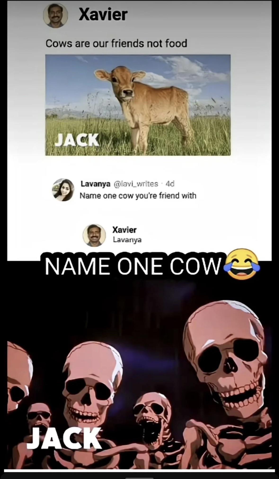 Open name one cow jack
