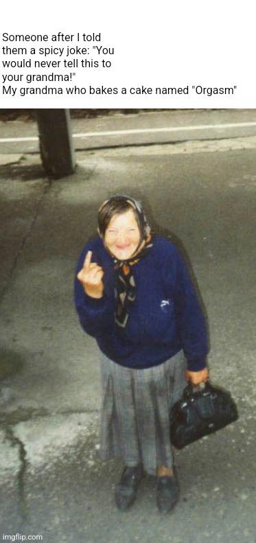 Open nanny ogg cake joke