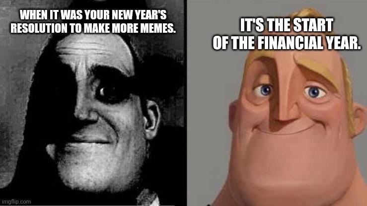 Open new year financial year comparison