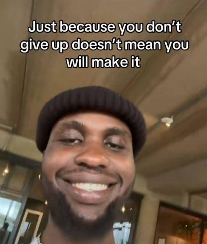 Open not giving up making it