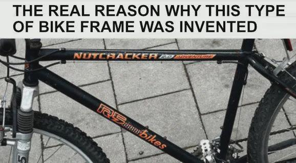 Open nutcracker bike frame