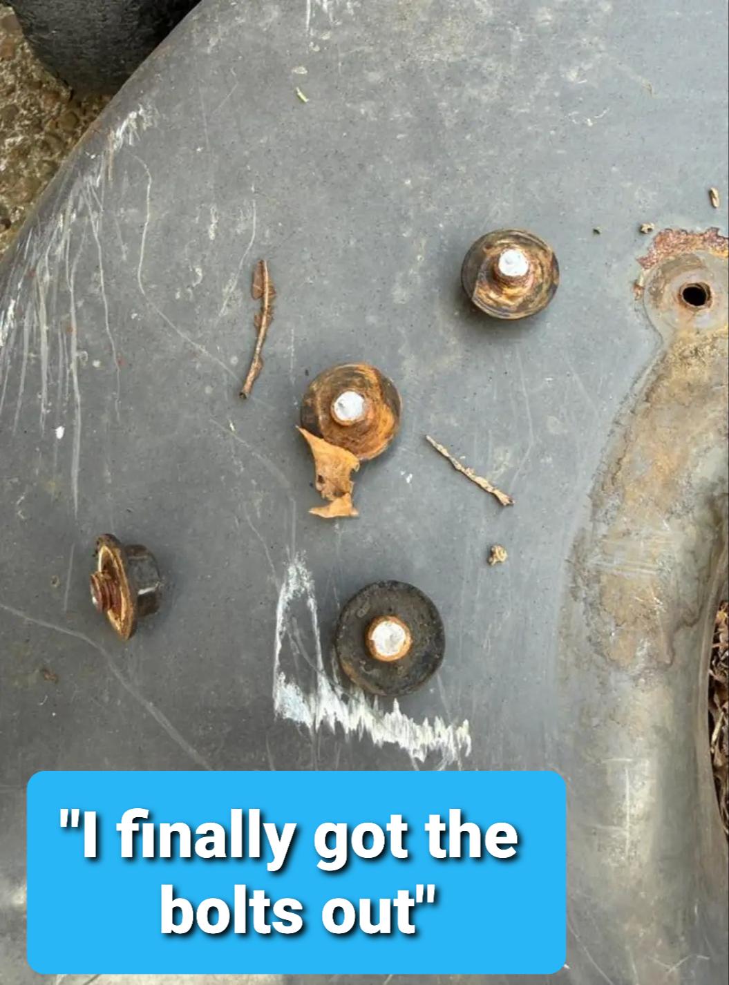 Open old engine bolts