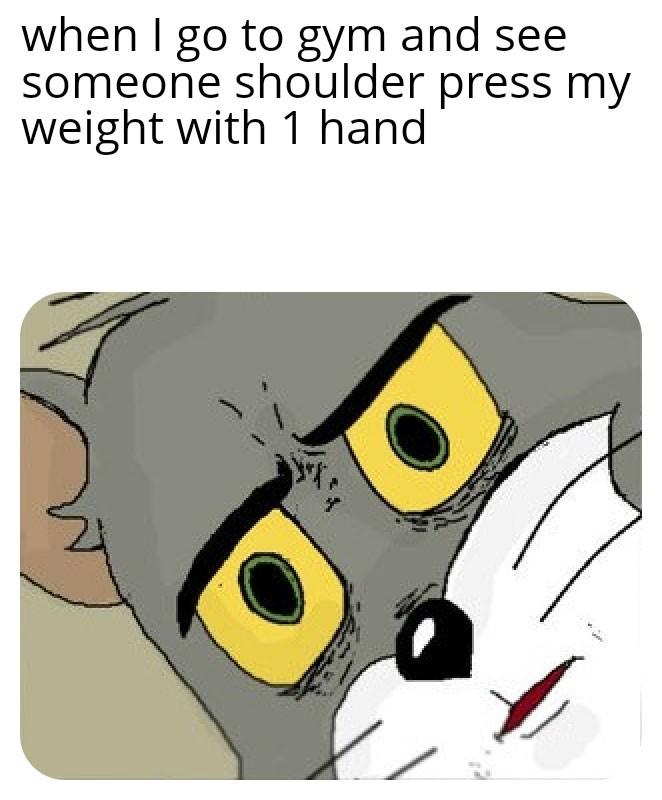 Open one hand shoulder press fail