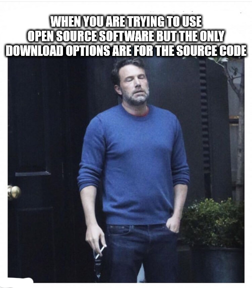 Open open source code difficulty